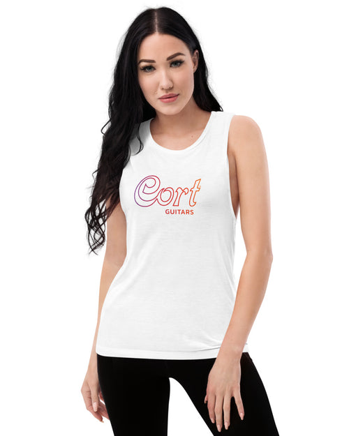 Cort Guitars Gradient Outline Ladies’ Muscle Tank  - Instamatic Gradient