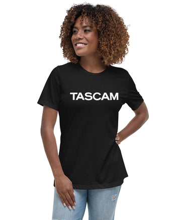 TASCAM Womens Relaxed T-Shirt  - Black