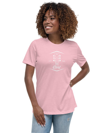 Cort Guitars Since 1960 Womens Relaxed T-Shirt  - Pink