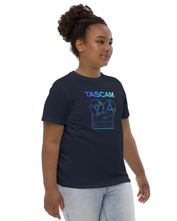 TASCAM Reel to Reel Youth T-Shirt - Navy - Player Wear