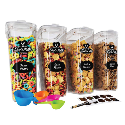 Cereal Containers Storage Set of 8 (101.4oz) - Premium Airtight Food S —  ChefsPath