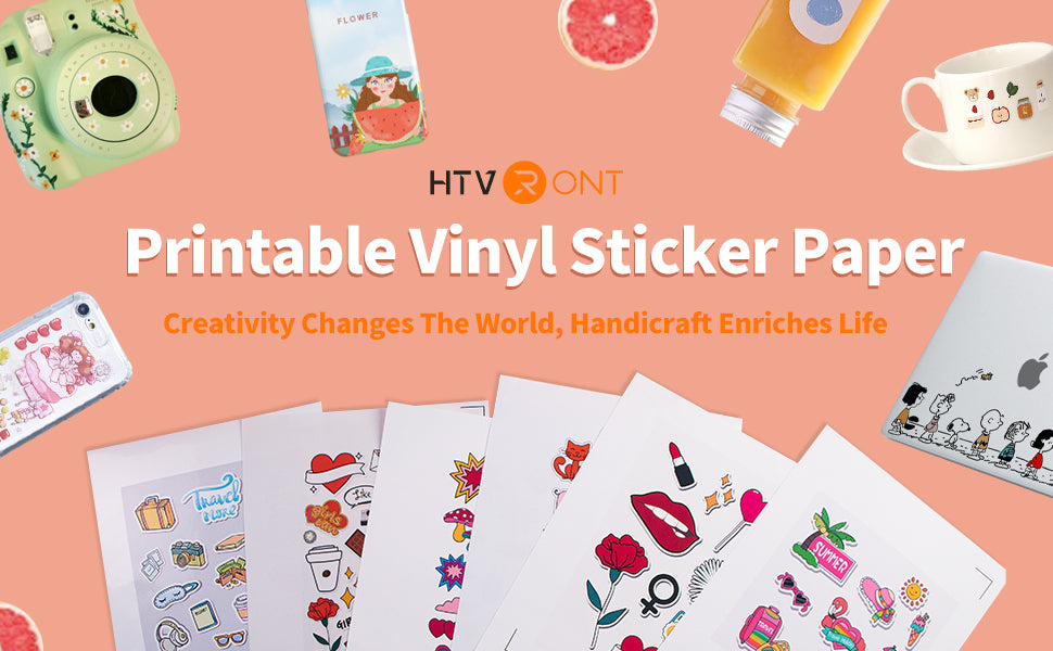 Printable Vinyl Sticker Paper /Glossy Vinyl 8 5 x11 30 Sheet