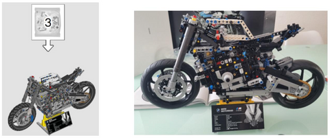 Chassis von LEGO BMW 1000 RR