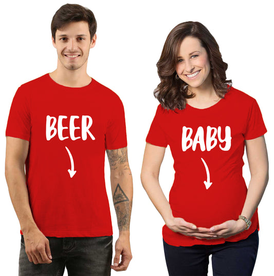 Maternity Announcement Shirts, Couple Tee Shirt Maternity