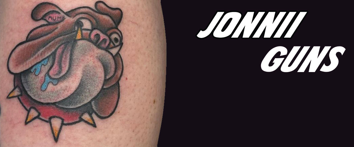 Jonni guns tattoo artist at Bombshell tattoo studio in Edmonton
