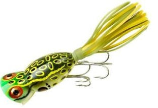 5/8 oz Fred Arbogast Jitterbug Fishing Lure • LEOPARD FROG w/ YELLOW B –  Toad Tackle