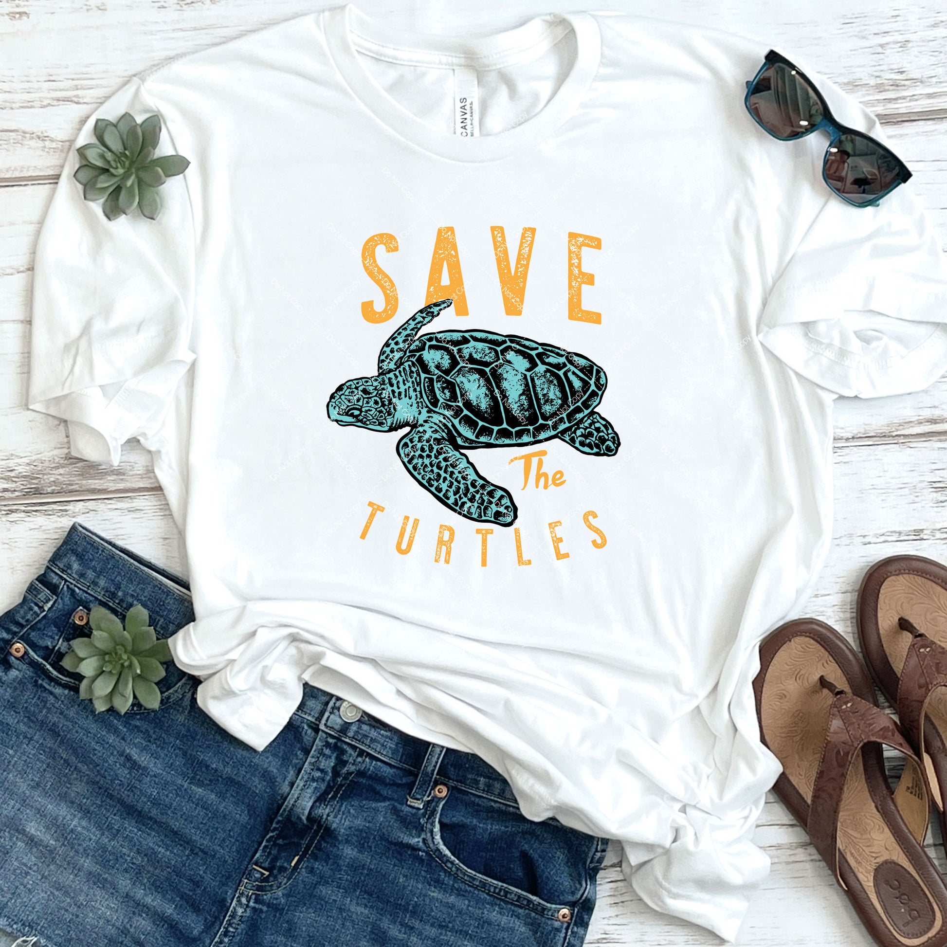 Save The Turtles DTF – Sunny Daze Transfers