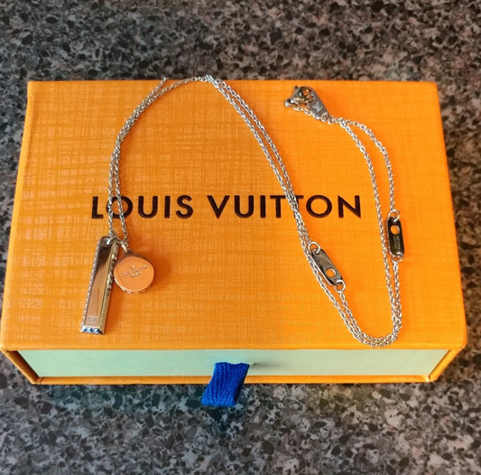 LV Authentic Vintage Padlock Chain - Louis Vuitton Necklace – Shedean