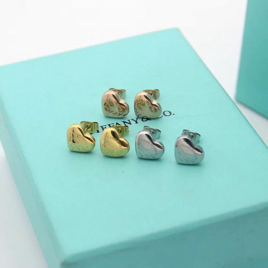 Louisette Stud Earrings with Enamel and Faux Pearls Gold/Silver