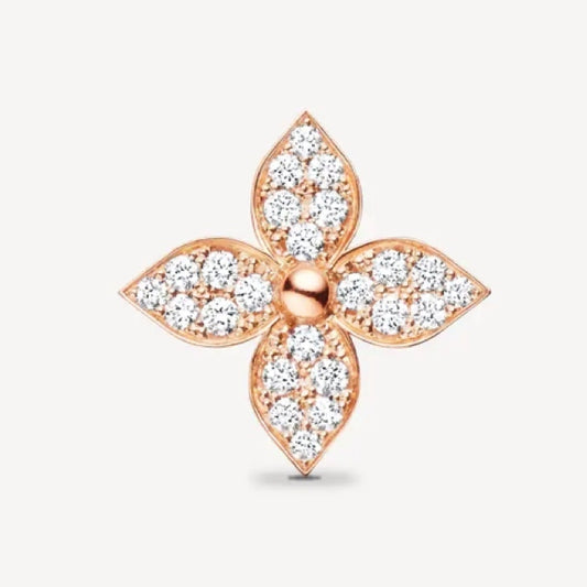 Star Flower Blossom Diamond Pendant Necklace – Lux Jewelry Boutique