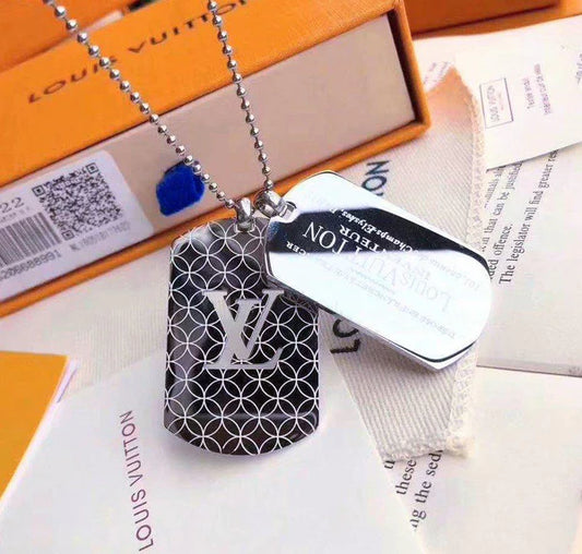 Vintage Louis Vuitton Dog Tag Necklace – Lux Jewelry Boutique