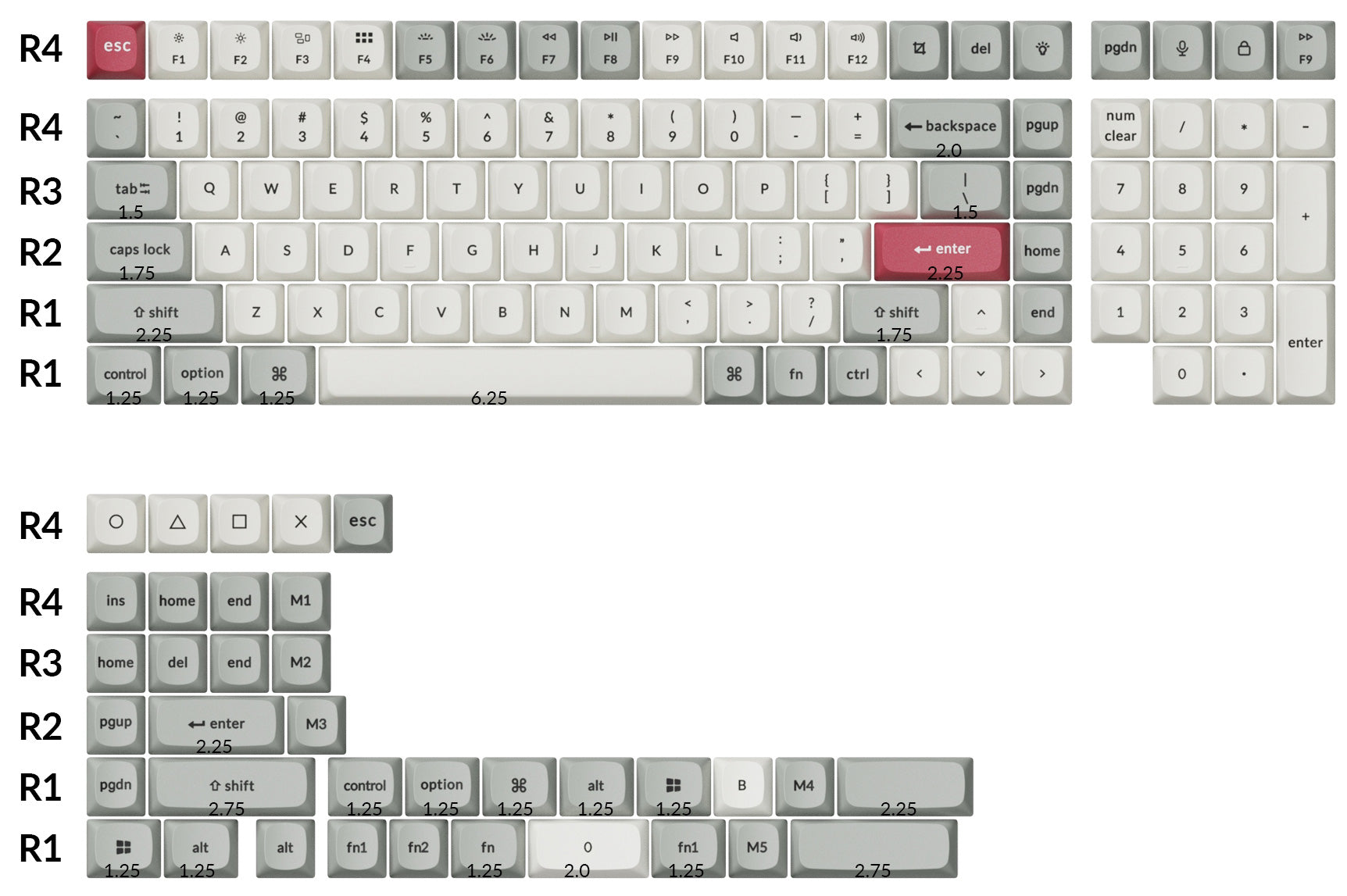 Double Shot PBT OSA Full Set Keycap Set – Keychron Canada