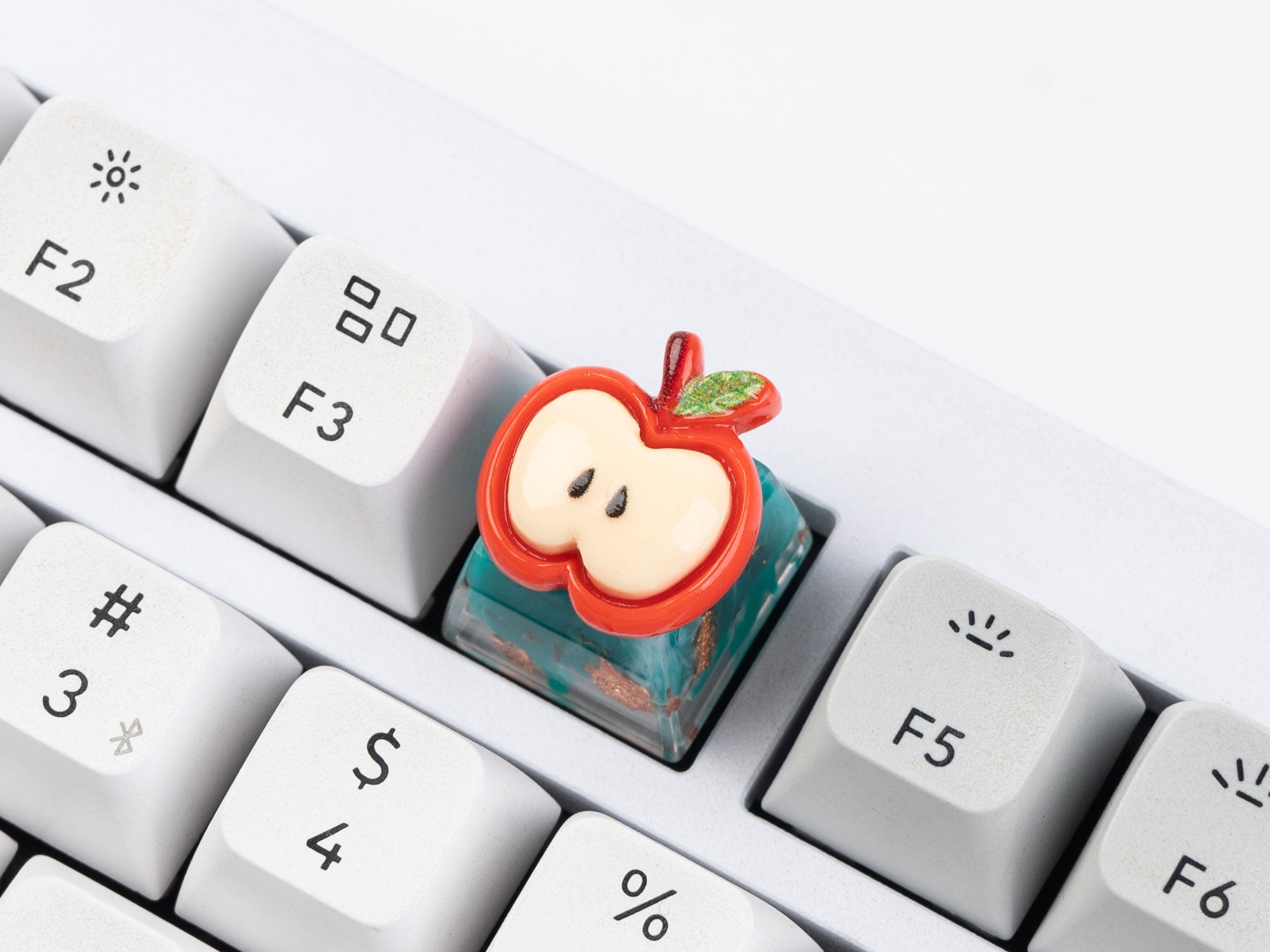 Cute Fruit Apple Resin Artisan Keycap