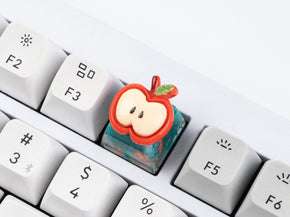 Cute Fruit Apple Resin Artisan Keycap