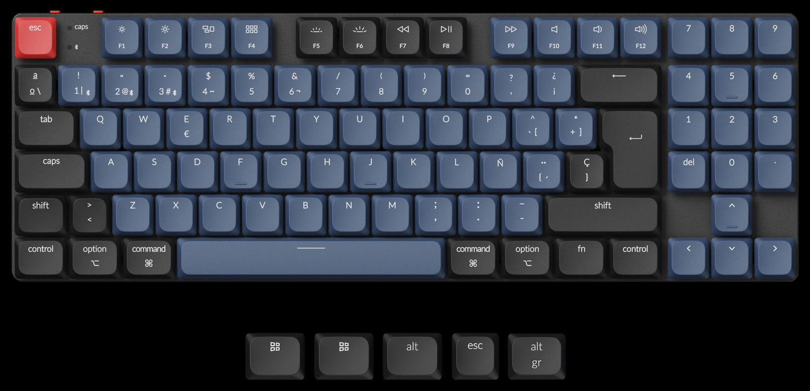 Suitable For All Devices of Keychron K13 Pro QMK/VIA Wireless Custom Mechanical Keyboard ISO Layout Collection