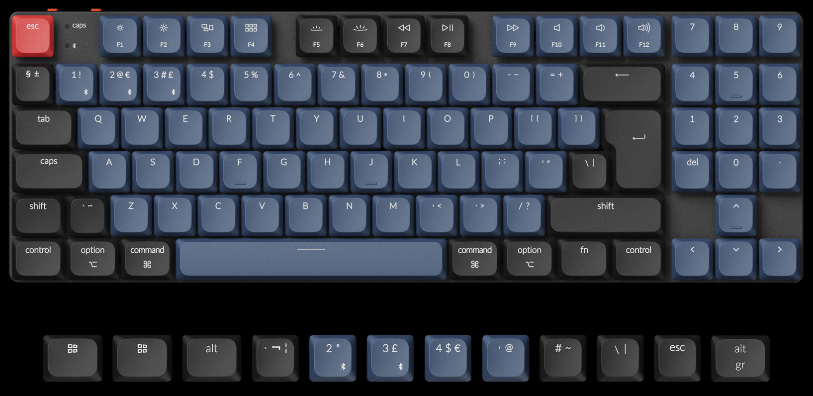 Keychron K13 Pro QMK/VIA Wireless Custom Mechanical Keyboard ISO Layout Collection