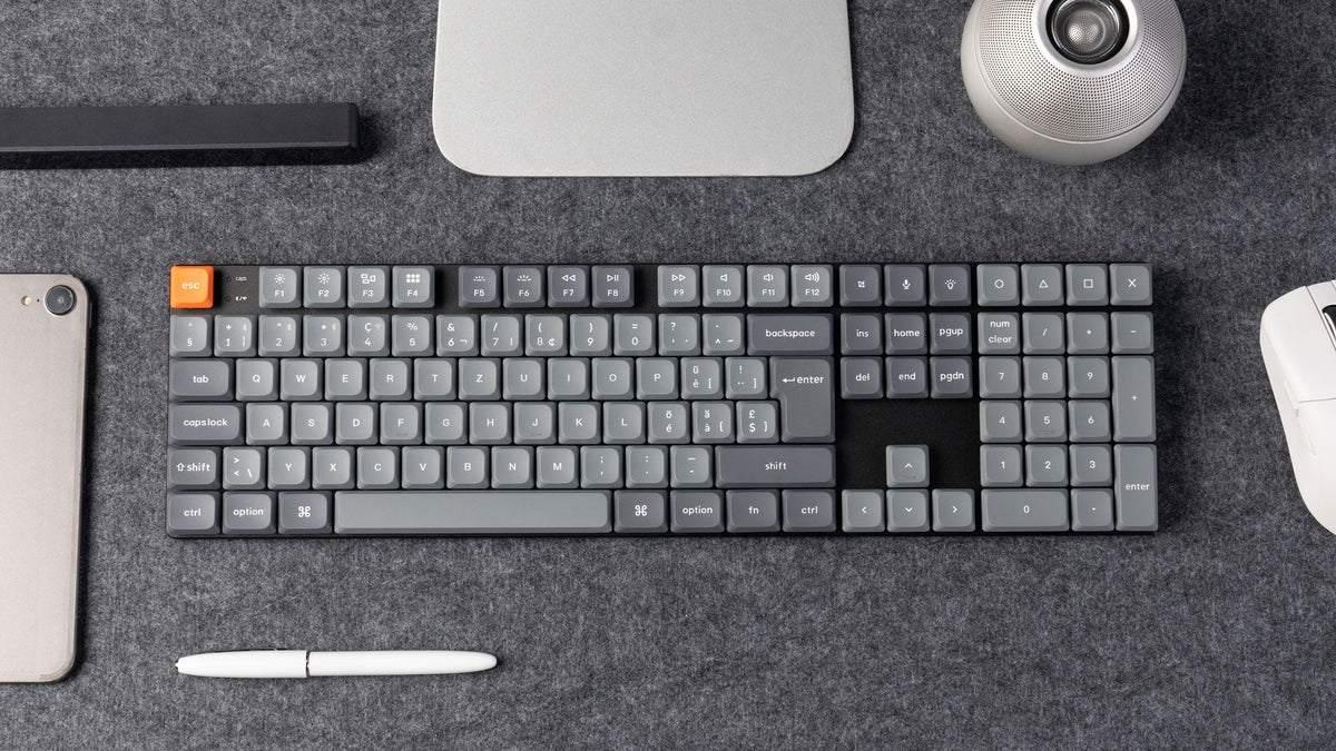 Keychron K5 Max Full-Size Layout Ultra-Slim QMK Wireless Custom Mechanical Keyboard ISO Layout