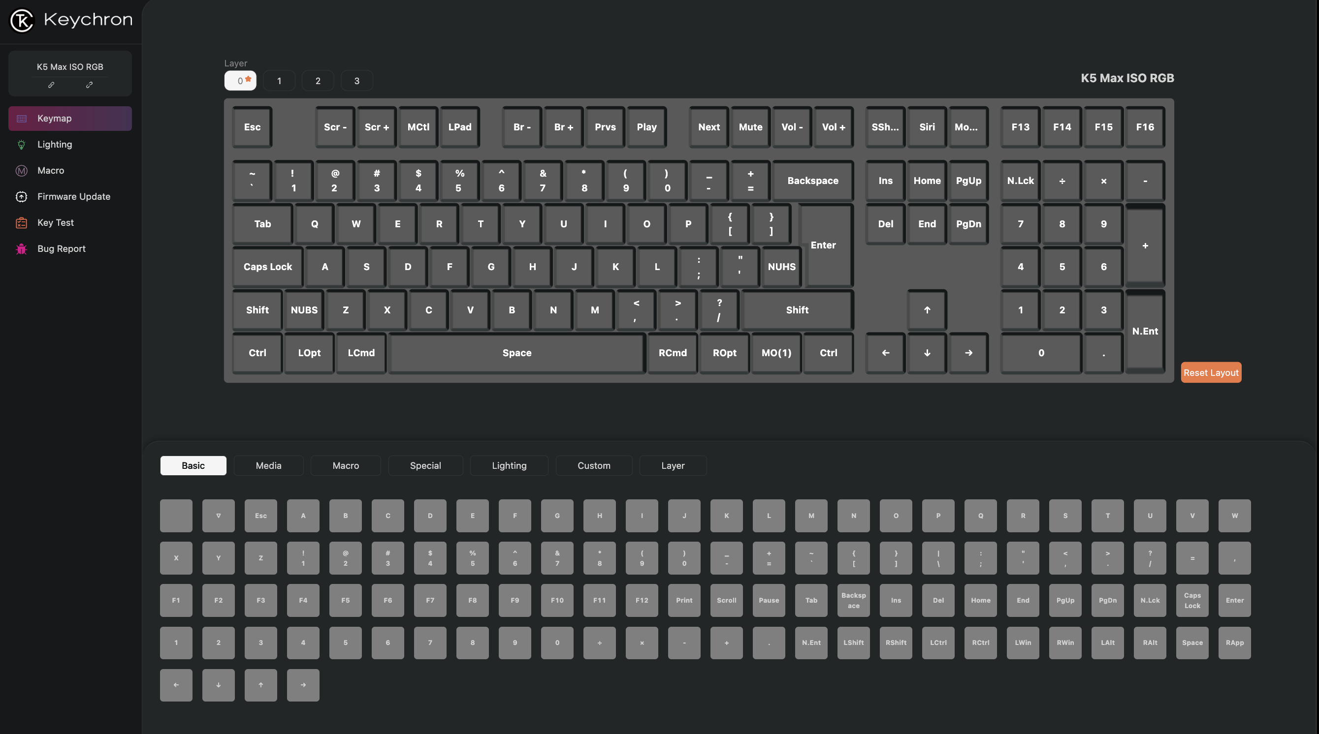 Program the K5 Max keyboard with Launcher