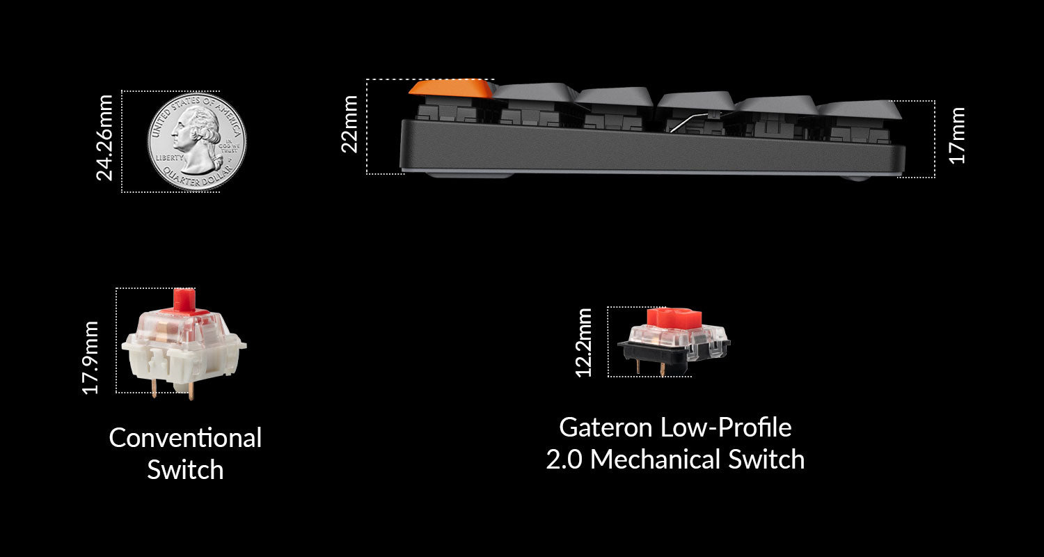 Ultra-Slim of Keychron K13 Max QMK/VIA 80% ultra-slim wireless custom mechanical keyboard ISO layout