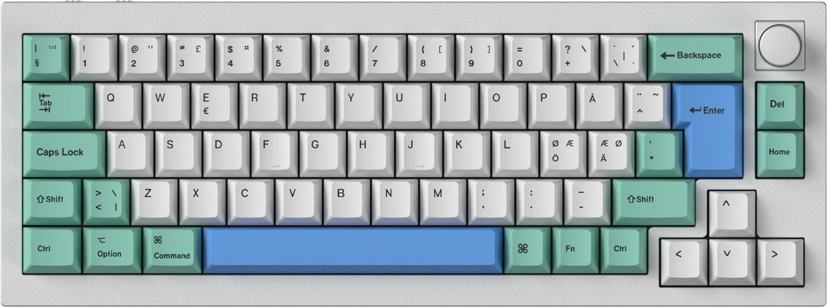 ISO Cherry Profile Dye-Sub PBT Full Set Keycap Set - Iceberg