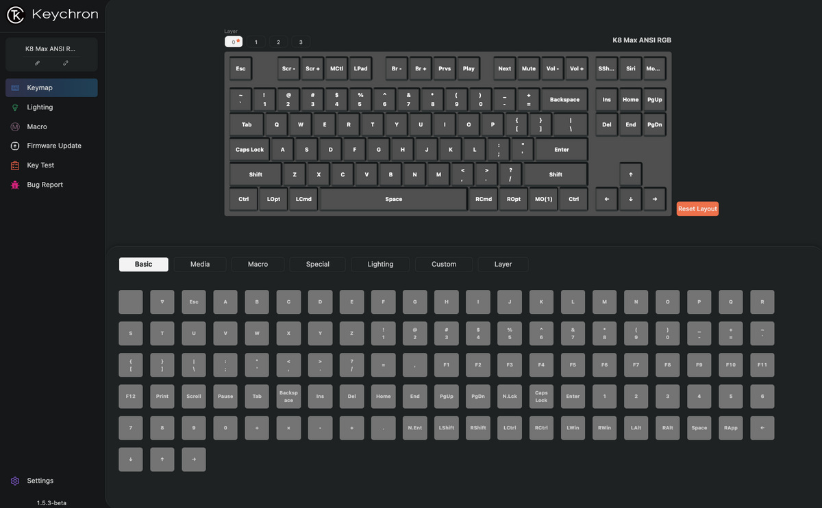 Program the K8 Max keyboard with Launcher