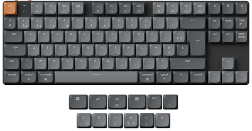 French-ISO Layout Keychron K1 Max 80% ISO Layout QMK/VIA Wireless Custom Mechanical Keyboard