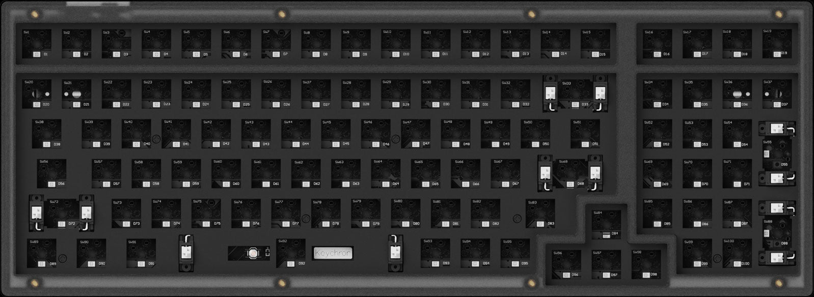 Barebone US layout of Keychron V5 Custom Mechanical Keyboard