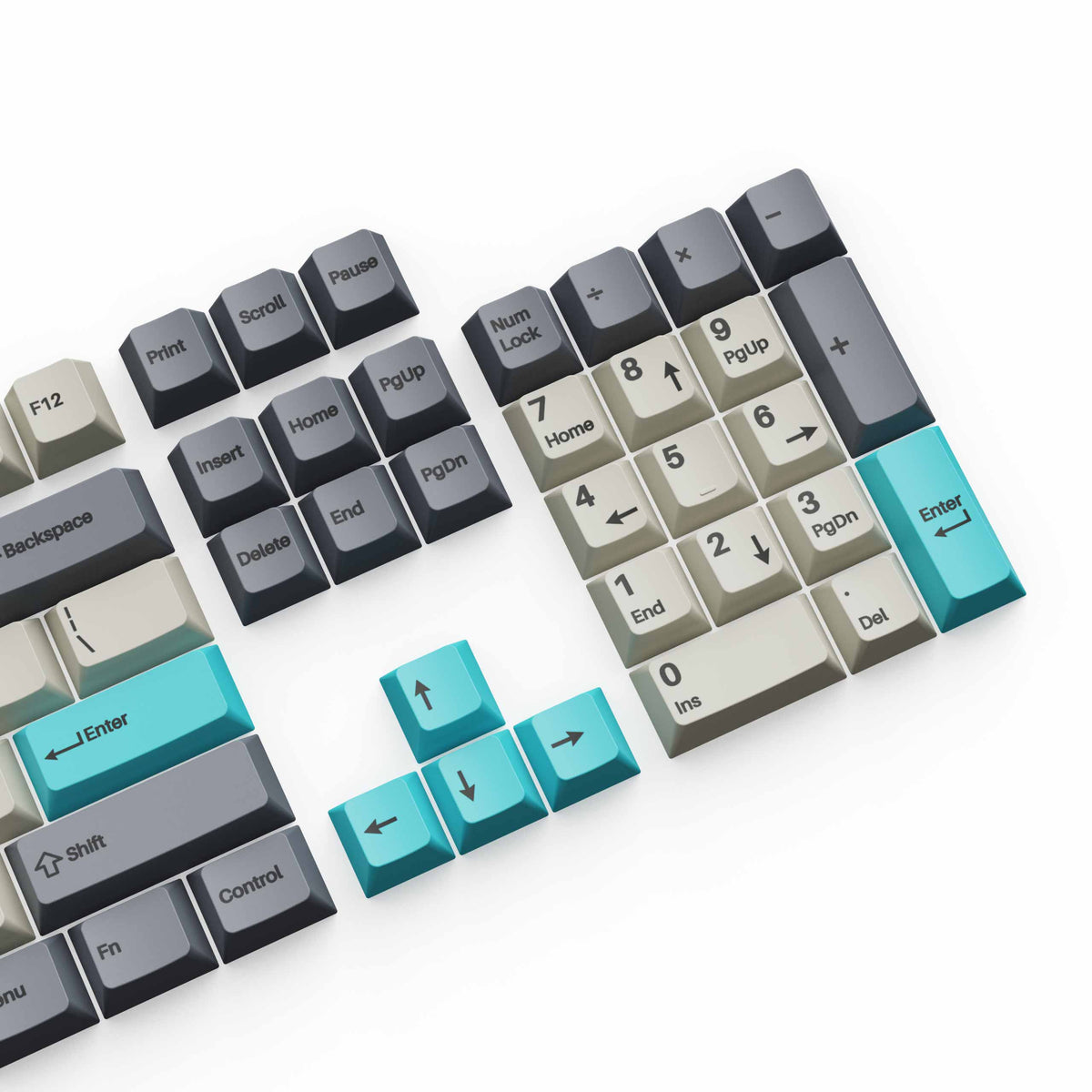 Cherry Profile Double - Shot PBT Full Set Keycaps - Dolch Blue