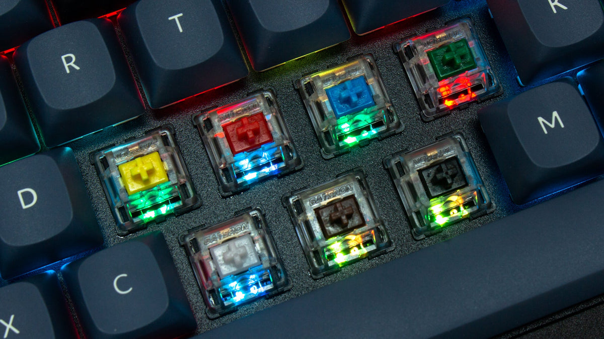 Gateron KS-8 Mechanical Switches Backlight Effect