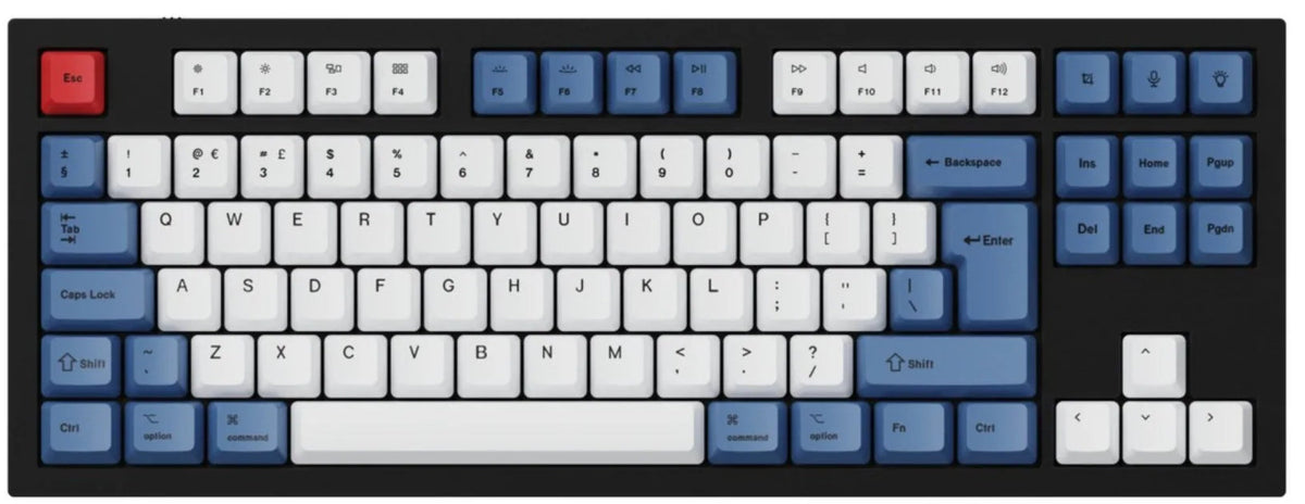 ISO & ANSI Q3 & Q4 & Q6 & K8 OEM Dye-Sub PBT Keycap Set - Blue