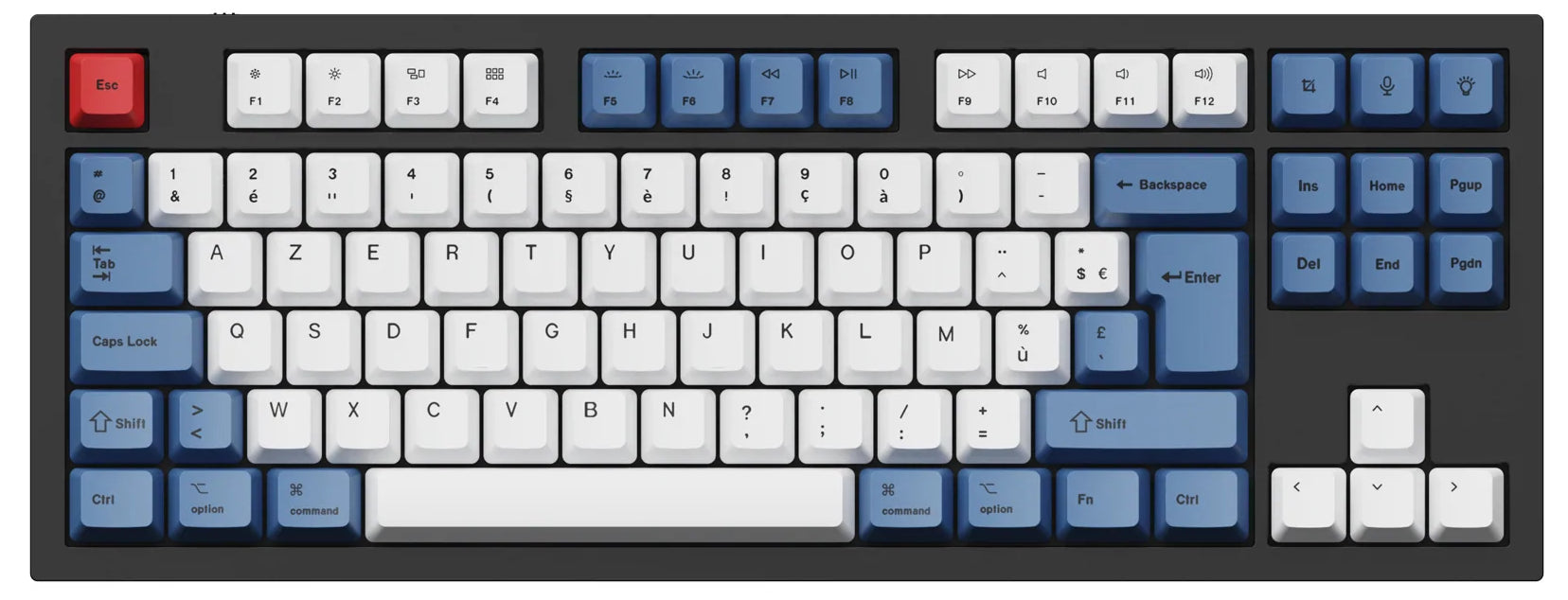 ISO & ANSI Q3 & Q4 & Q6 & K8 OEM Dye-Sub PBT Keycap Set - Blue