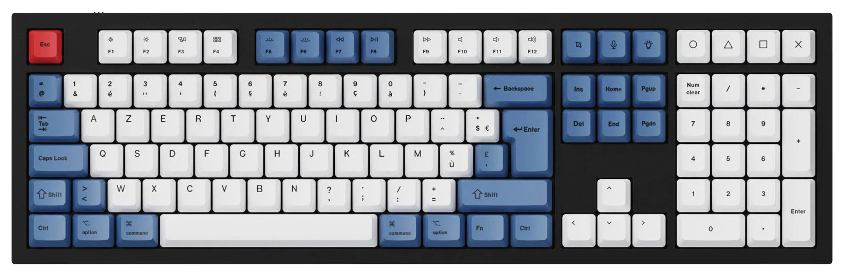 ISO & ANSI Q3 & Q4 & Q6 & K8 OEM Dye-Sub PBT Keycap Set - Blue