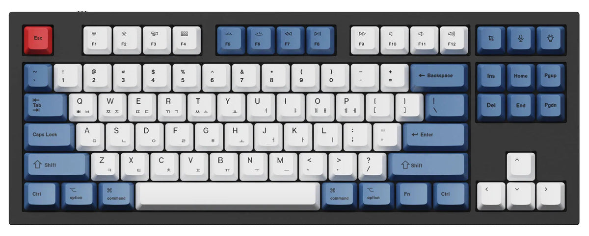 ISO & ANSI Q3 & Q4 & Q6 & K8 OEM Dye-Sub PBT Keycap Set - Blue