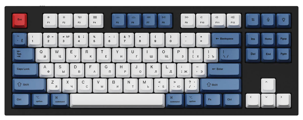 ISO & ANSI Q3 & Q4 & Q6 & K8 OEM Dye-Sub PBT Keycap Set - Blue