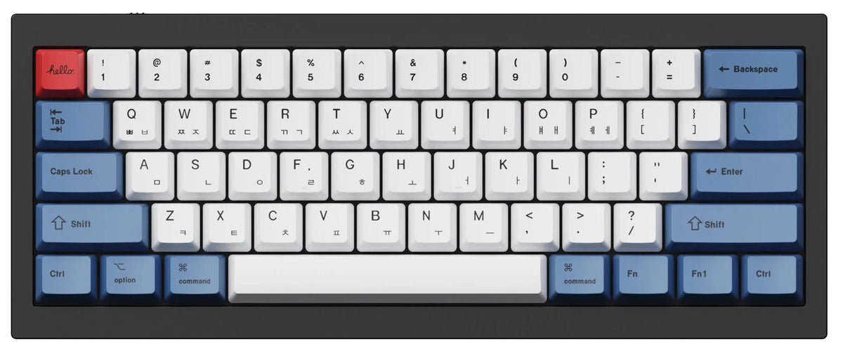 ISO & ANSI Q3 & Q4 & Q6 & K8 OEM Dye-Sub PBT Keycap Set - Blue