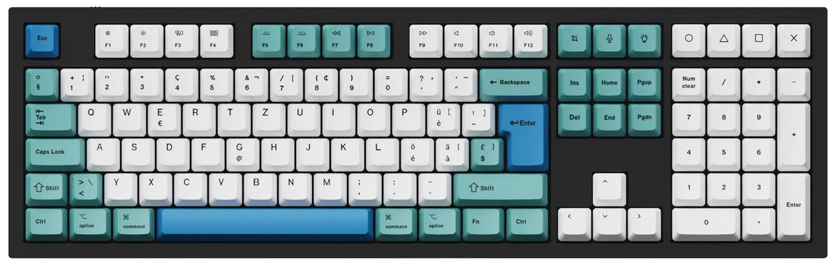 ISO & ANSI Q3 & Q4 & Q6 & K8 OEM Dye-Sub PBT Keycap Set