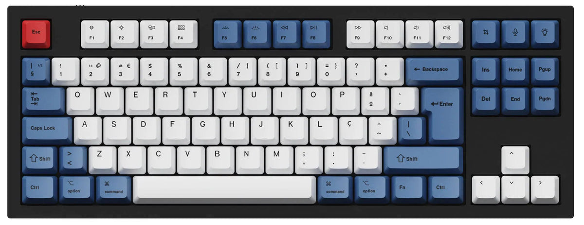 ISO & ANSI Q3 & Q4 & Q6 & K8 OEM Dye-Sub PBT Keycap Set - Blue