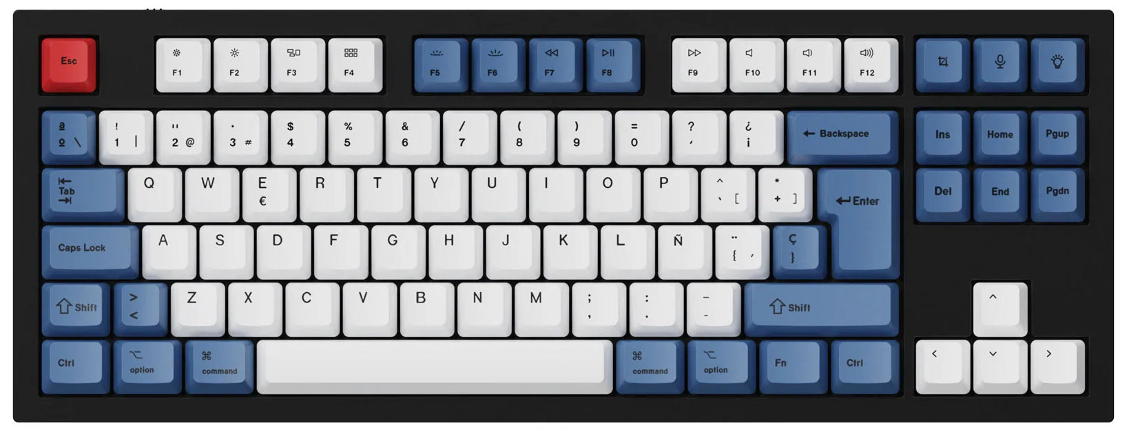 ISO & ANSI Q3 & Q4 & Q6 & K8 OEM Dye-Sub PBT Keycap Set - Blue