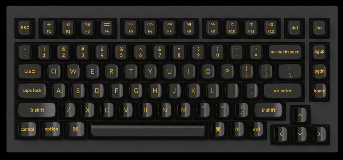 Black Transparent OSA Full Set Keycap Set