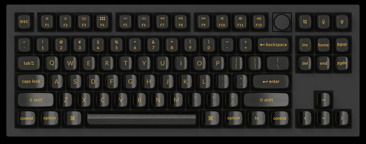 Black Transparent OSA Full Set Keycap Set