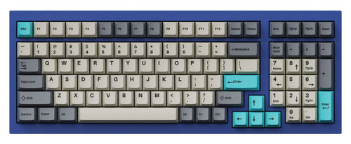 Cherry Profile Double - Shot PBT Full Set Keycaps - Dolch Blue