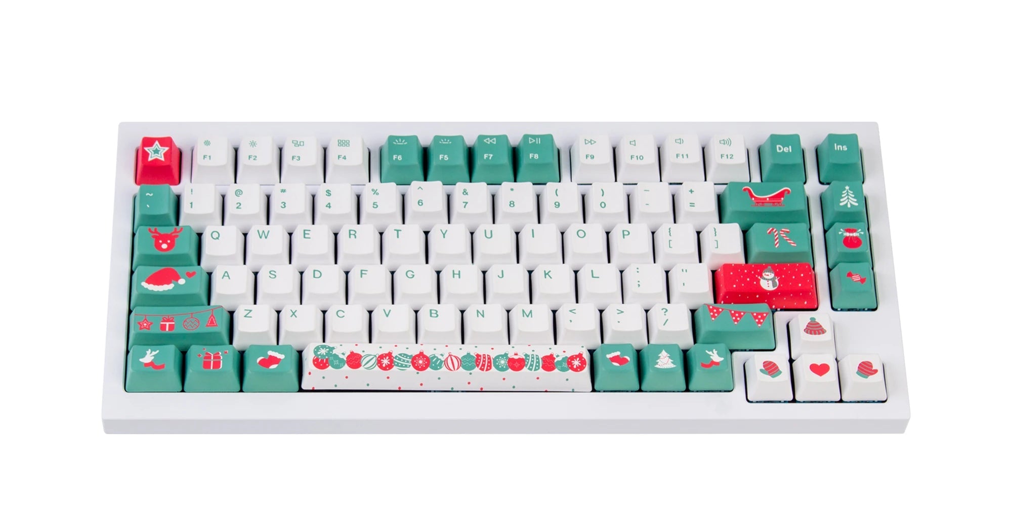 OEM Dye-Sub PBT Keycap Set - Christmas Tree