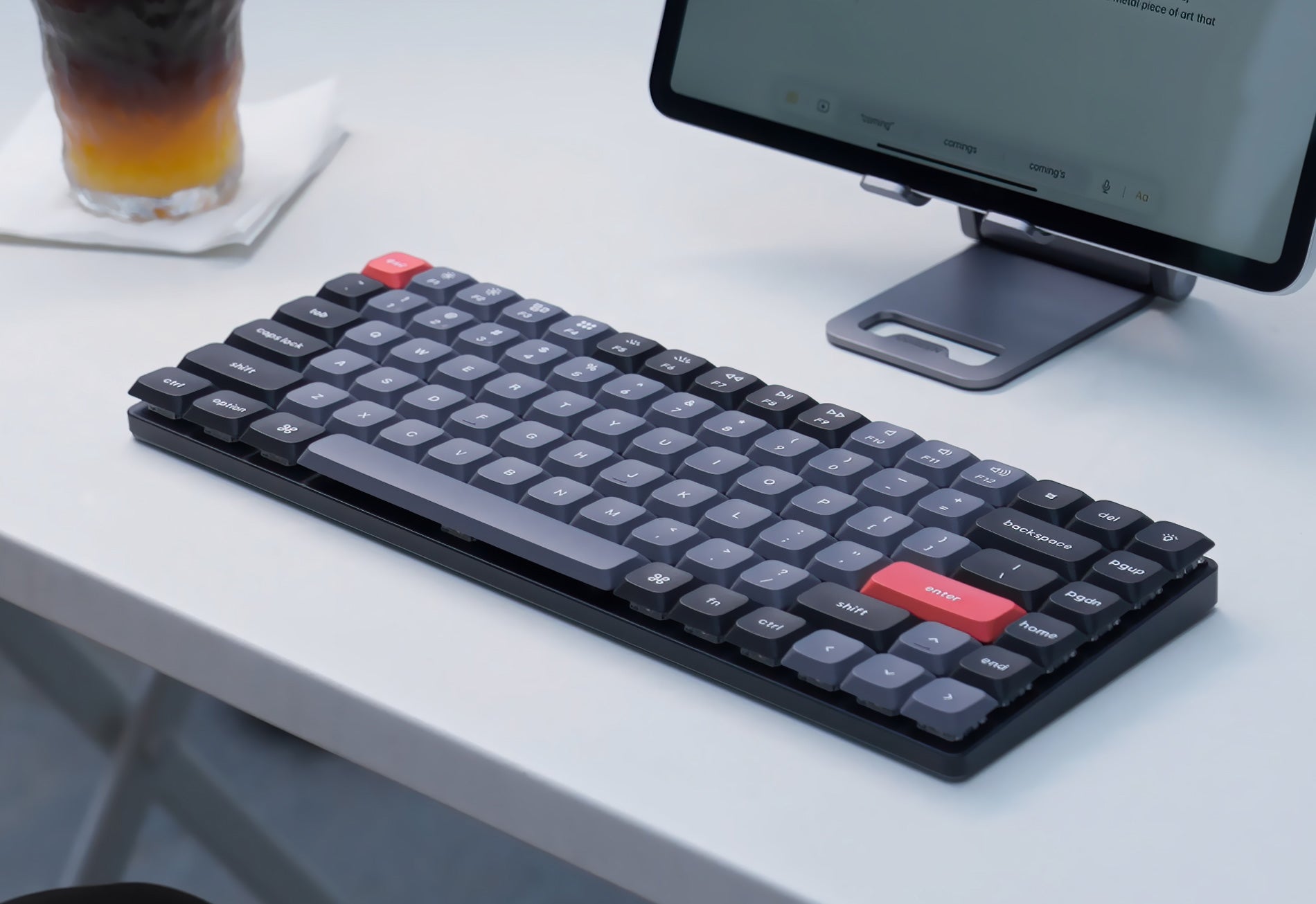 Keychron K3 Pro QMK/VIA Low-Profile Wireless Mechanical Keyboard with an ultra-slim body and hot-swappable