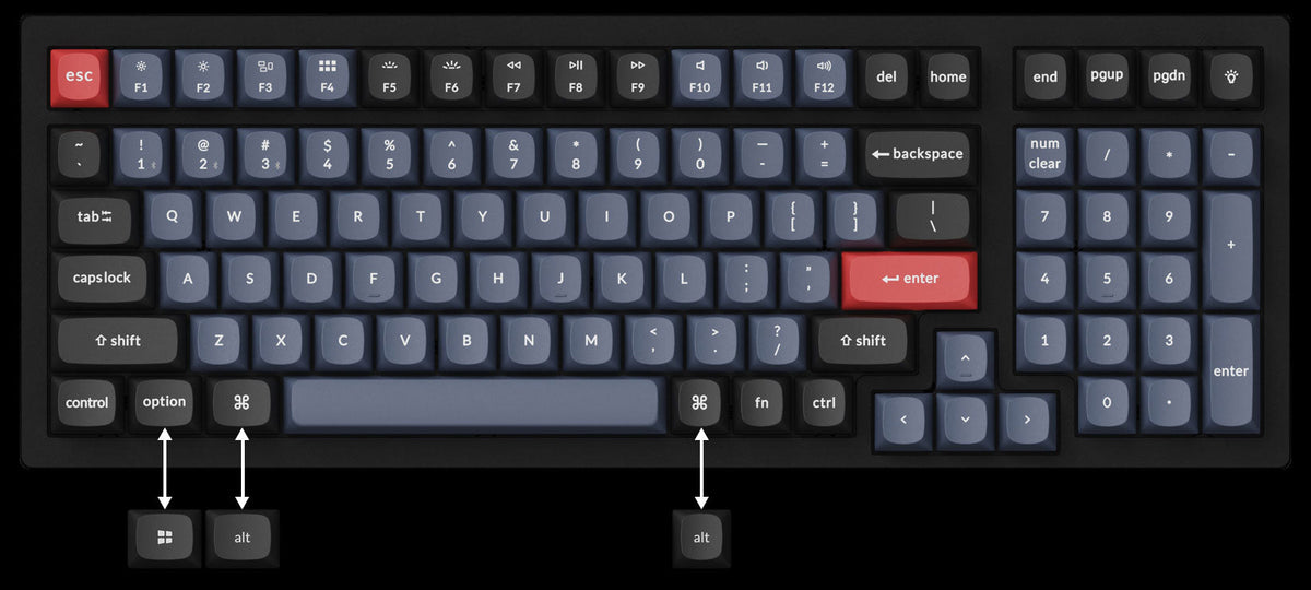 Keychron K2 Pro keyboard layout