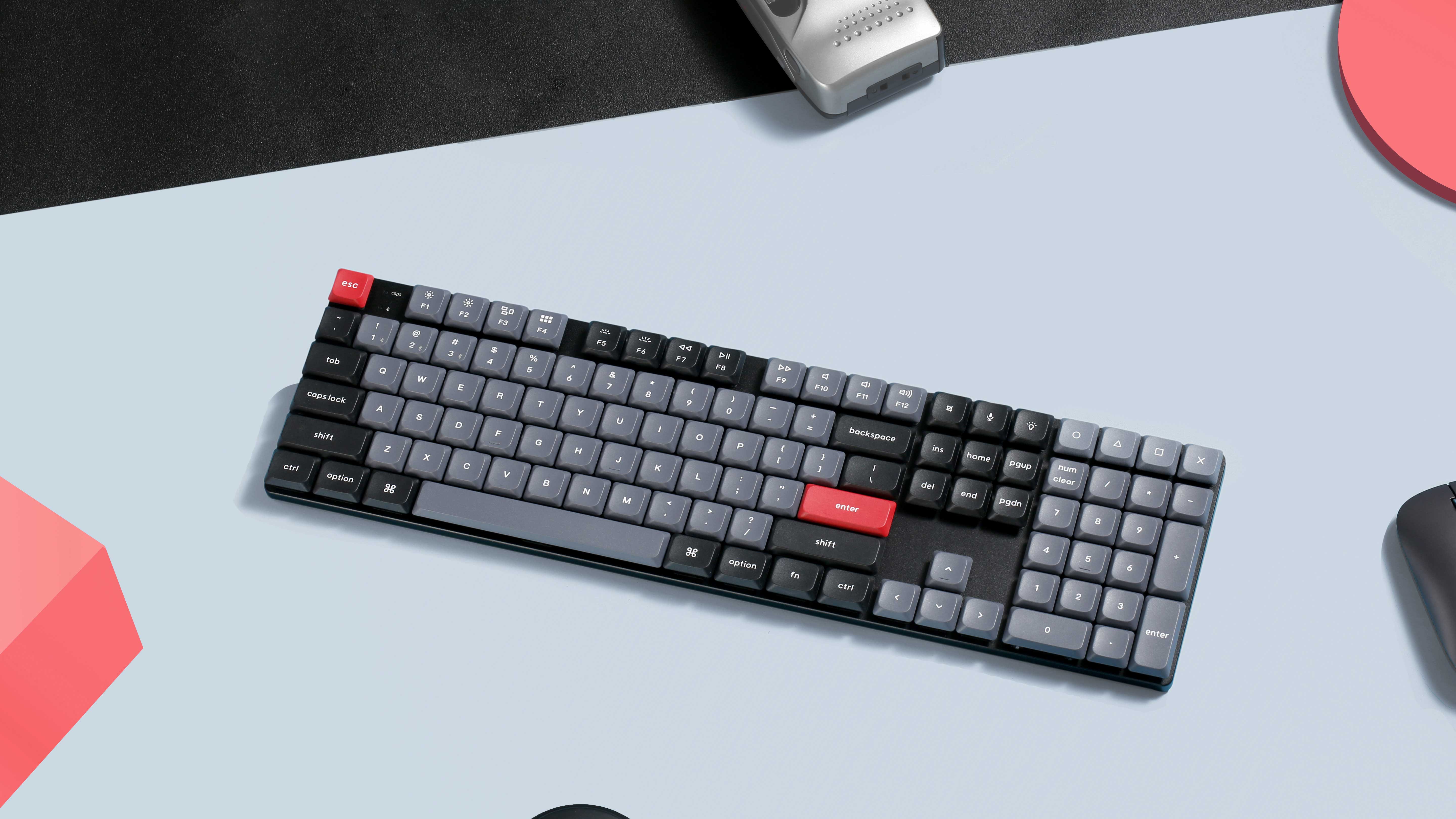 Keychron K7 Pro QMK/VIA Low-Profile Wireless Mechanical Keyboard with low profile double-shot PBT keycaps