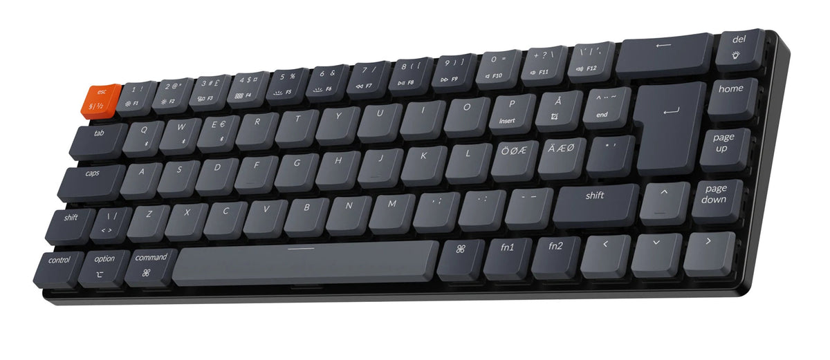 Keychron K7 Ultra-slim Compact Wireless Mechanical Keyboard (Nordic ISO Layout)