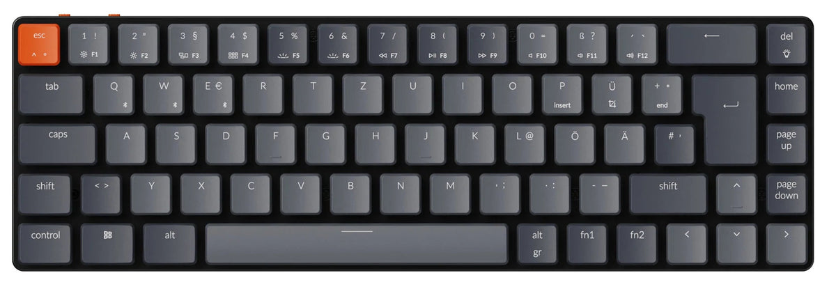 Keychron K7 Ultra-slim Wireless Mechanical Keyboard (German ISO-DE Layout)