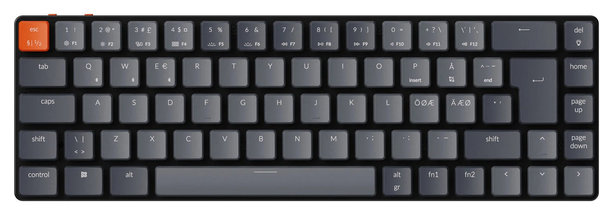 Keychron K7 Ultra-slim Wireless Mechanical Keyboard (Nordic ISO Layout)