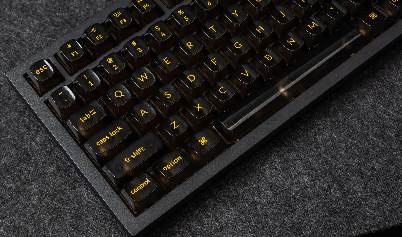 Black Transparent OSA Full Set Keycap Set