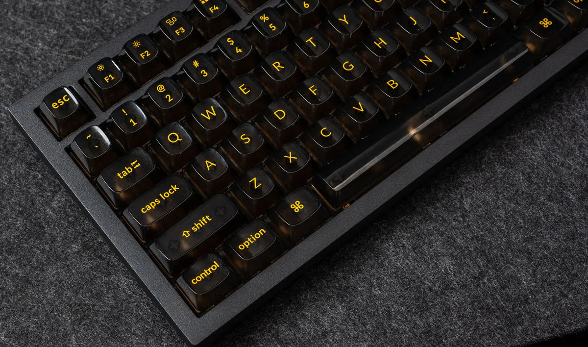 Black Transparent OSA Full Set Keycap Set